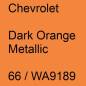 Preview: Chevrolet, Dark Orange Metallic, 66 / WA9189.